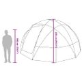 vidaXL Dómový stan so strechou Zelená 475 x 475 x 235 cm taft