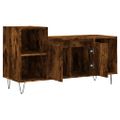 vidaXL TV skrinka dymový dub 100x35x55 cm spracované drevo