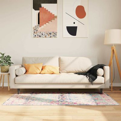 vidaXL Koberec prateľný viacfarebný 80x150 cm