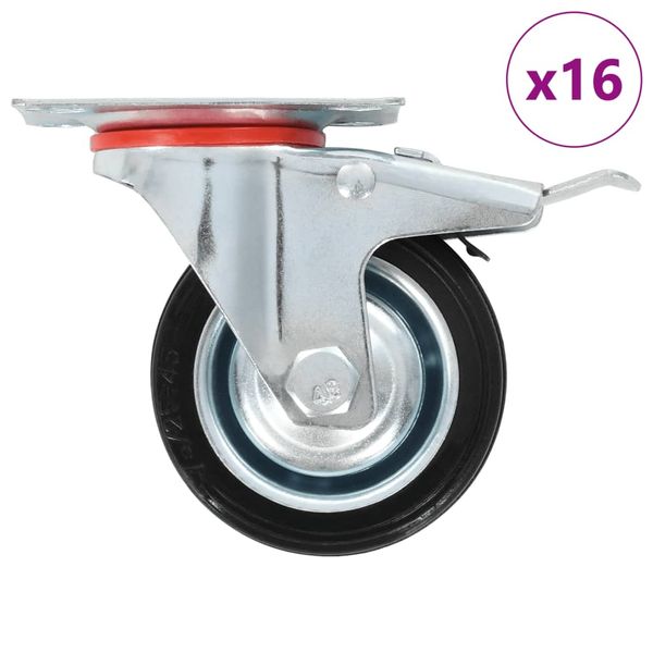 vidaXL Otočné kolieska 8 ks, 75 mm