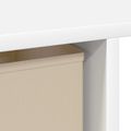 vidaXL Stôl Biela 100 x 40 x 75 cm Kompozitné drevo