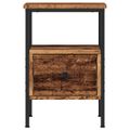 vidaXL Nočné stolíky 2 ks staré drevo 34x36x50 cm kompozitné drevo