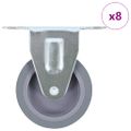 vidaXL 8 ks pevné kolieska 75 mm