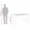 vidaXL Stolný futbal Údený Dub 146,5 x 74 x 85 cm Kompozitné drevo