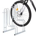 vidaXL Stojan na 2 bicykle podlahový voľne stojaci pozinkovaná oceľ