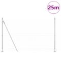 vidaXL Zvarené drôtené pletivo s betónovým základom 25 x 1,4 m