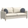 vidaXL Vankúše na sedenie 2 pcs Tmavo šedá Ø 40 x 13 cm Zamat