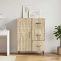 vidaXL Servírovacia skriňa so zásuvkou Dub sonoma 66 x 34,5 x 89,5 cm
