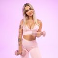 Športová podprsenka Luma Baby Pink - GymBeam, veľkosť M