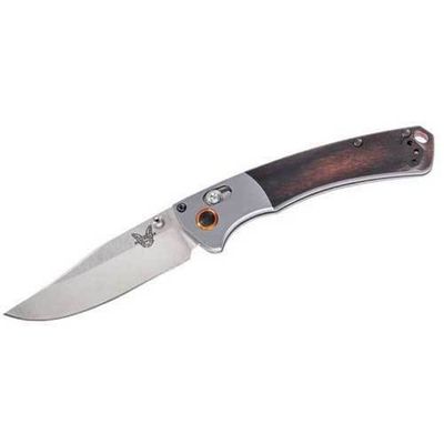 Benchmade 15085-2 MINI CROOKED RIVER vreckový lovecký nôž 8,6 cm, Satin, stabilizované drevo