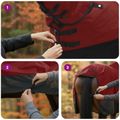 vidaXL Plášť pre kone Bordová a čierna 75 cm Polyester