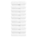 vidaXL Prémiové umývacie utierky SOLUND 10 ks biele 30x30 cm 600 g/m²