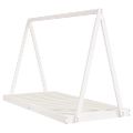 vidaXL Rám detskej postele biely 90x200 cm masívna borovica