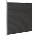 vidaXL Plotový panel WPC 175x186 cm čierny