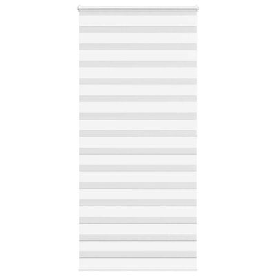 vidaXL Zebra roleta biela 105x200 cm šírka látky 100,9cm polyester