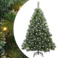 vidaXL Umelý vianočný stromček s 150 LED-i Zelená 150 cm PE a PVC