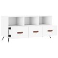vidaXL TV stolík biely 102x36x50 cm kompozitné drevo