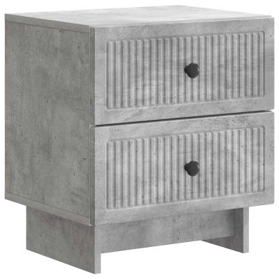 vidaXL Nočný stolík Betónovo sivá 43 x 34,5 x 47,5 cm Kompozitné drevo