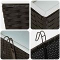 vidaXL Zábradlie 2 ks Čierna 80 x 17 x 17 cm Kov