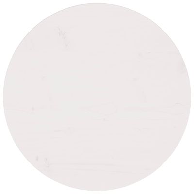 vidaXL Stolová doska biela Ø60x2,5 cm masívna borovica