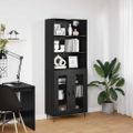 vidaXL Highboard 2 ks Čierny dub 69,5 x 34 x 180 cm