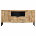 VidaXL TV skrinka Hnedá 105x33x46 cm Masívne drevo Mango