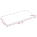vidaXL Nástenný čelník 12 ks 30 x 15 cm Krémová látka