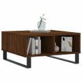 vidaXL Konferenčný stolík hnedý dub 60x60x30 cm kompozitné drevo