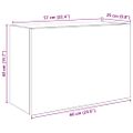 vidaXL Kúpeľňová nástenná skrinka biela 60x25x40 cm kompozitné drevo