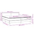 vidaXL Box Spring Posteľ s matracom Tmavo zelená 200x210 cm Zamat