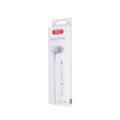 XO drôtové slúchadlá S6 jack 3,5mm biela