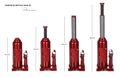 Hydraulický zdvihák panenka SX BOTTLE JACK PREMIUM 3T SIXTOL