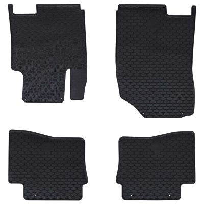 vidaXL Autokoberec 4 pcs Čierny vhodné pre HYUNDAI i20 2014-2019 Guma