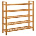 vidaXL Regál na topánky s 5 policami 100x27x100 cm dubový masív