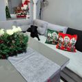 Vianočná dekoratívna obliečka na vankúš 40x40cm Ruhhy 24729, zelená Vánočná dekoratívna povlak na polštář 40x40cm Ruhhy 24729, zelený