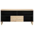 vidaXL TV skrinka 100x33x46 cm, mangový masív