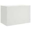 vidaXL TV skrinky 2 ks biele 67x39x44 cm oceľ
