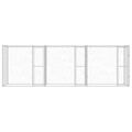 vidaXL Klietka pre psa Strieborná 600 x 200 x 200 cm Pozinkovaná oceľ