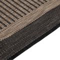 vidaXL Vonkajší koberec s plochým tkaním 100x200 cm tmavohnedý