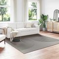 vidaXL Koberec do interiéru GALATI Sivá 240 x 240 cm Polyester