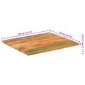 vidaXL Obdĺžniková stolová doska 70x80 cm, 25-27 mm, recyklovaný masív