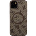 Puzdro Guess pre iPhone 15 6,1" GUHMP15SG4GFRW hnedá HC MAGSAFE PU 4G RING CLASSIC LOGO