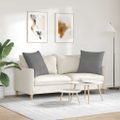 vidaXL Vankúše na pohovku 2 ks látka Tmavo šedá 80 x 80 cm