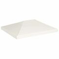 vidaXL Strieška na altánok 310 g/m² 4x3 m krémovo-biela