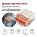 Pružinová spojovacia svorka 3×0,5, 10 ks