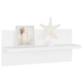 vidaXL Nástenné police 4 ks biele 40x11,5x18 cm drevotrieska