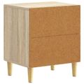 vidaXL Nočný stolík 2 ks Dub sonoma 43 x 34,5 x 50 cm Kompozitné drevo