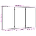 vidaXL Magnetická biela tabuľa skladacia 180x80x1,7 cm hliník