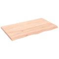 vidaXL Kúpeľňová doska 100x60x(2-4) cm neošetrený masív