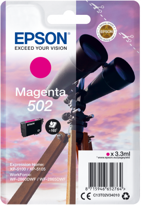 EPSON singlepack,Magenta 502,Ink,štandard